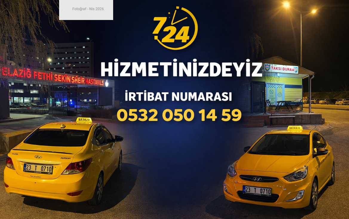Elazığ Şehir Hastanesi Taksi iletişim görseli